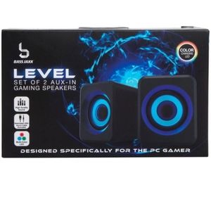 Level set of 2 aux in gaming speakers